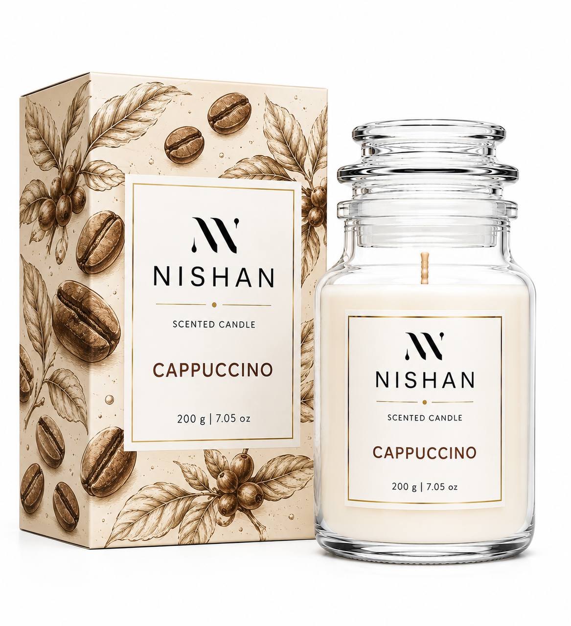Ароматична свічка Nishan Cappuccino 200г