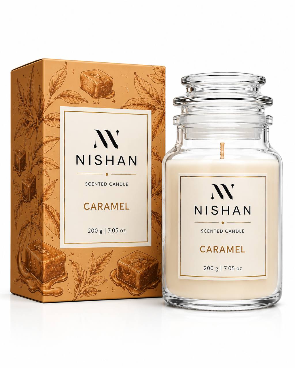 Ароматична свічка Nishan Caramel 200г
